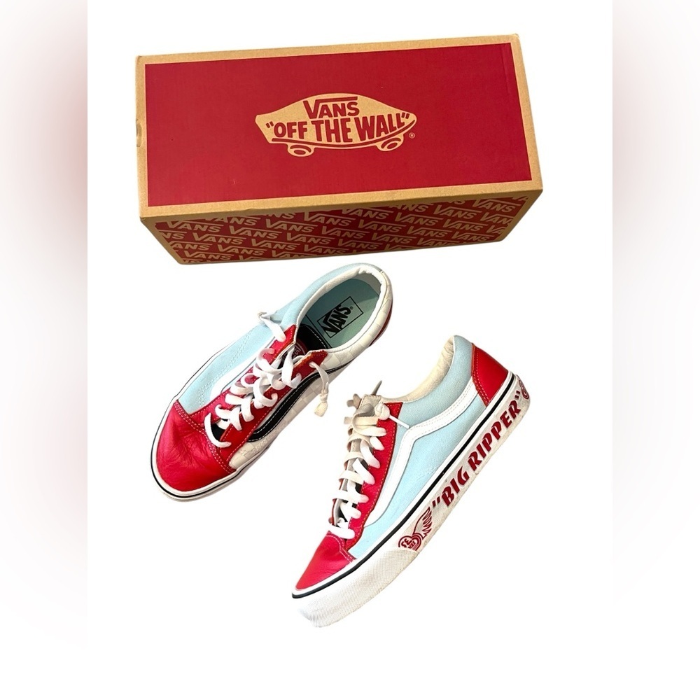 Vans SE Bikes x Style 36 'Big Ripper W Sz 10/M Sz 8.5 Vans Red and Light Blue